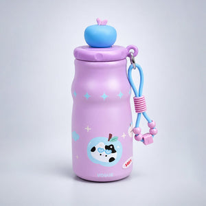 Little Surprise Box Purple Stars Stainless Steel Water Bottle with Infuser | The Mom Store - Pink Water Bottle