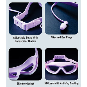 Little Surprise Box Purple Swim Goggles Kids UV | The Mom Store - Swim