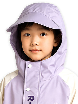Little Surprise Box, Purple Uni Cap Style knee length Raincoat for Kids & Teens - LSB - RC - PURPL - CAP - XL