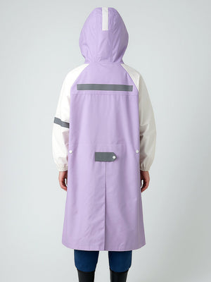 Little Surprise Box, Purple Uni Cap Style knee length Raincoat for Kids & Teens - LSB - RC - PURPL - CAP - XL