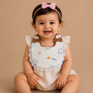 Little Surprise Box Rabbit Bib Set 2PCS | The Mom Store - Bedding
