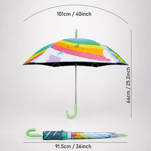 Little Surprise Box Rainbow Duck Kids Umbrella | The Mom Store - Monsoon Wear