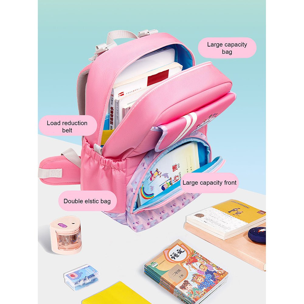 Little Surprise Box Rainbow Splash Ergonomic School Backpack for Kids - LSB-BG-PNKRAINBW