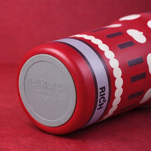 Little Surprise Box Red Checks Apple Tumbler & Water Bottle 560ml - Water Bottle