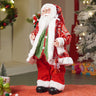 Little Surprise Box Red & Green robe Moving Face Musical christmas Santa Home and Table Décor - 24 inch Christmas Decor