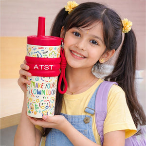 Little Surprise Box Red Lucky Doodle Stainless Steel Tumbler – 550ml - Water Bottle