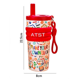 Little Surprise Box Red Lucky Doodle Stainless Steel Tumbler – 550ml - Water Bottle