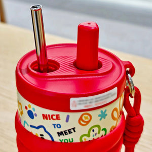 Little Surprise Box Red Lucky Doodle Stainless Steel Tumbler – 550ml - Water Bottle