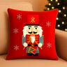 Little Surprise Box Red Nutcracker Soft Fluffy XMAS Pillow, Christmas Sofa Throw and Bedding Décor - Throw Pillow