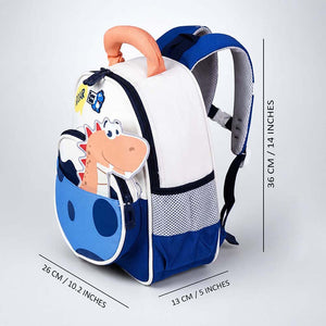 Little Surprise Box Roar Dino Backpack | The Mom Store - Orange School Bag