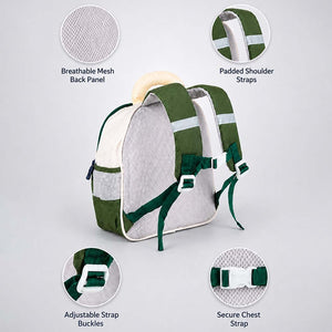 Little Surprise Box Roar Dino Backpack | The Mom Store - Green School Bag
