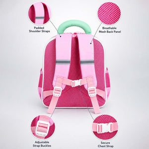 Little Surprise Box Roar Pink Cat Backpack | The Mom Store - School Bag