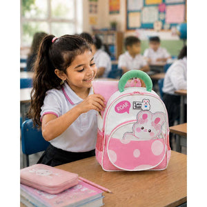 Little Surprise Box Roar Pink Cat Backpack | The Mom Store - School Bag