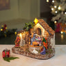 Little Surprise Box Rotating, Light & Musical Jesus Family Christmas Crib Nativity Set christmas decor - Christmas Decor