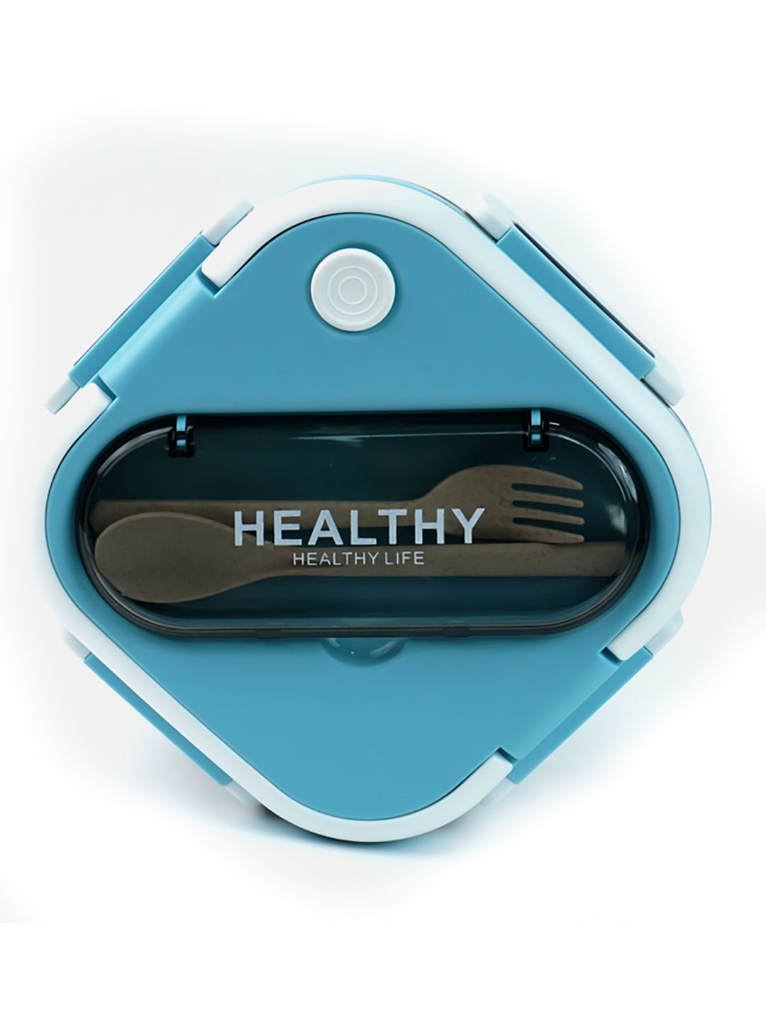 Little Surprise Box Rounded Square Stainless Steel Kids Lunch Box - LSB - LB - BLU - ROUNDSQR