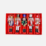 Little Surprise Box Royal theme set of 5 wooden Nutcrackers ,Christmas Tree Ornaments - Christmas Tree