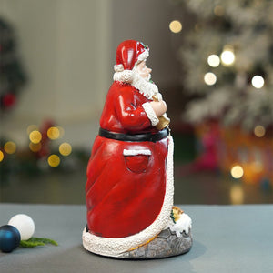 Little Surprise Box Santa Belly Train Rotating, Musical & Lit Christmas Decoration & Home Decor - Christmas Decor