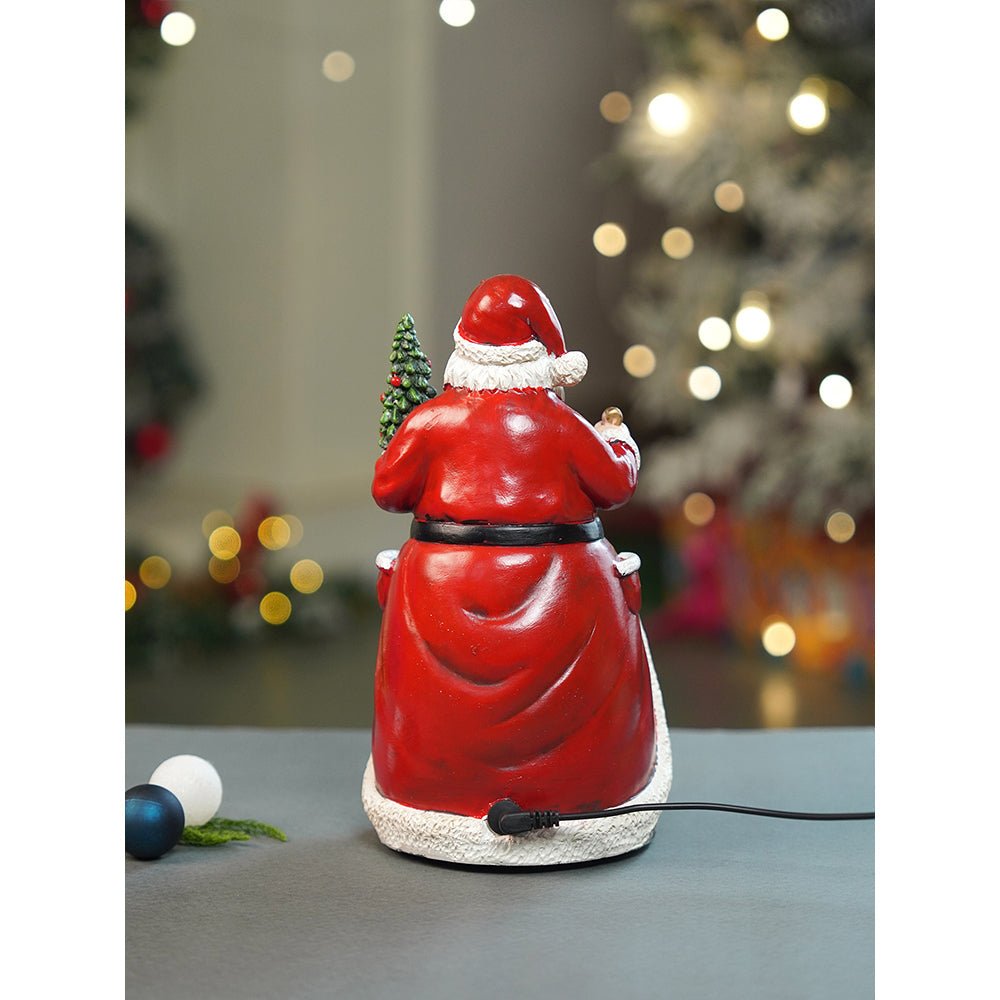 Little Surprise Box Santa Belly Train Rotating, Musical & Lit Christmas Decoration & Home Decor - Christmas Decor