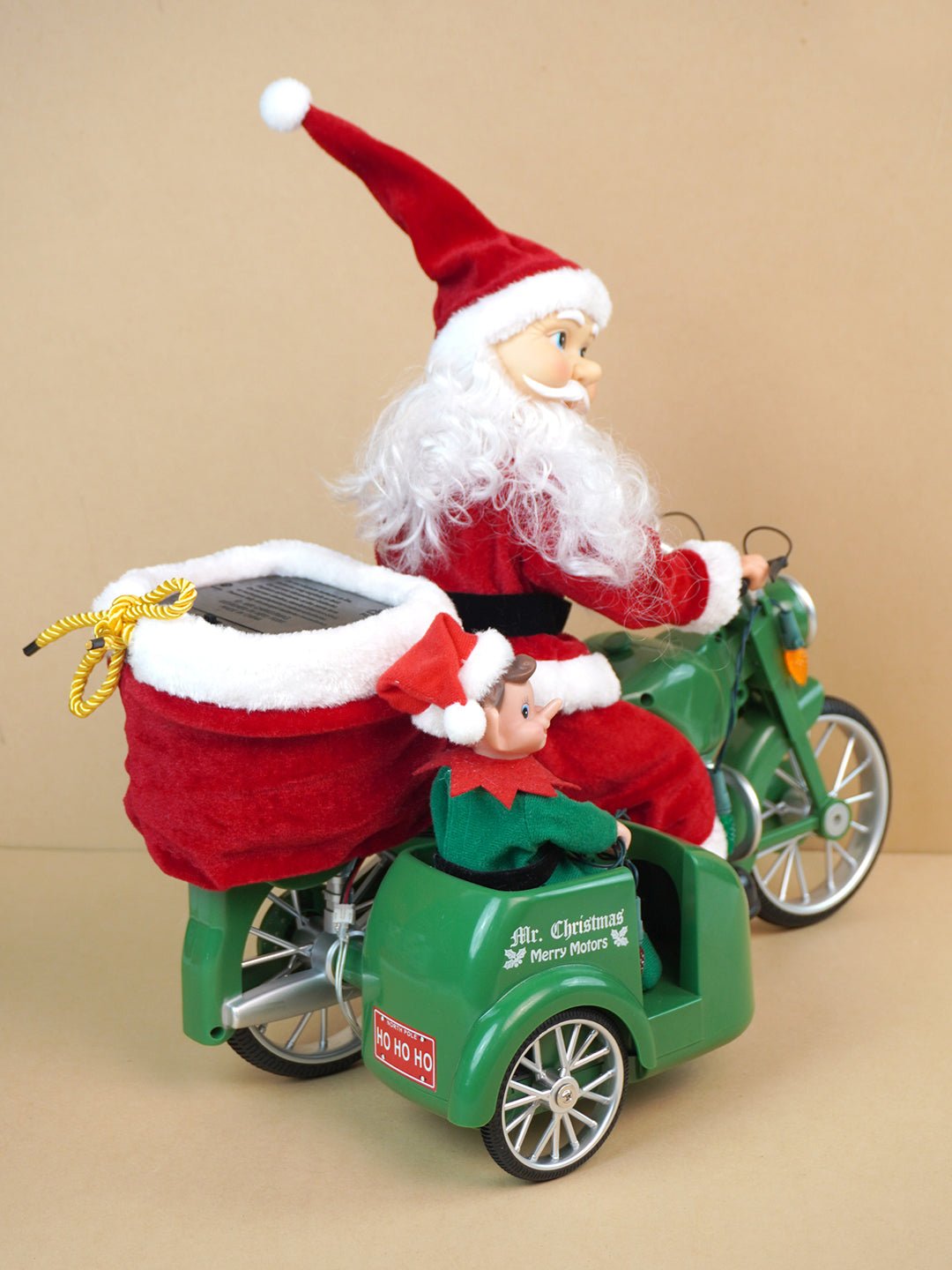 Little Surprise Box Santa Motorcycle Musical Xmas Décor - Christmas Decor