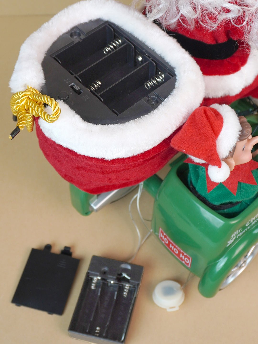 Little Surprise Box Santa Motorcycle Musical Xmas Décor - Christmas Decor