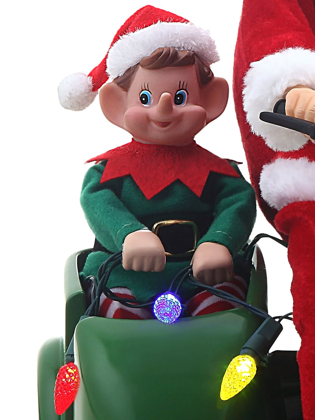 Little Surprise Box Santa Motorcycle Musical Xmas Décor - Christmas Decor