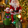 Little Surprise Box Santa Motorcycle Musical Xmas Décor - Christmas Decor