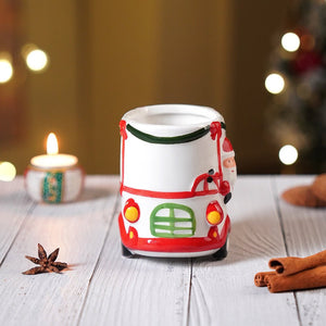 Little Surprise Box Santa Rider Christmas Hot Chocolate/Coffee mug for Kids and Adults. - Christmas Cutlery
