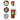 Little Surprise Box Santa Wreath, Christmas themed, Xmas stainless steel Coffee/Water Tumbler Bottle, 500ml with free cleaning brush - XMAS BOTTLES