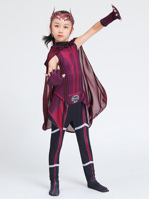 Little Surprise Box, Scarlet Witch Kids Halloween Costume Dress Up - LSB - HWC - SACRLETGIRL - 7 - 8Y