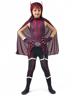 Little Surprise Box, Scarlet Witch Kids Halloween Costume Dress Up - LSB - HWC - SACRLETGIRL - 7 - 8Y