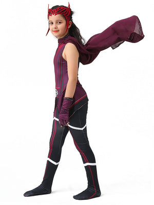 Little Surprise Box, Scarlet Witch Kids Halloween Costume Dress Up - LSB - HWC - SACRLETGIRL - 7 - 8Y