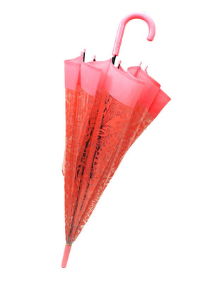 Little Surprise Box, Self Print Transparent Umbrella for Kids and Teens, 8yrs - 15yrs - LSB - UM - PNK - SELFPRNT