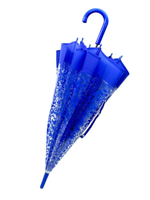 Little Surprise Box, Self Print Transparent Umbrella for Kids and Teens, 8yrs - 15yrs - LSB - UM - BLU - SELFPRNT