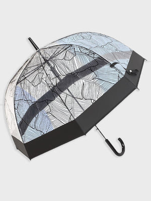 Little Surprise Box, Self Print Transparent Umbrella for Kids and Teens, 8yrs - 15yrs - LSB - UM - BLAK - SELFPRNT