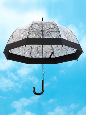Little Surprise Box, Self Print Transparent Umbrella for Kids and Teens, 8yrs - 15yrs - LSB - UM - BLAK - SELFPRNT