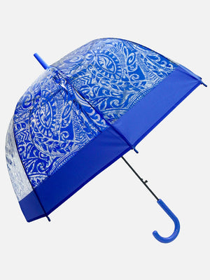 Little Surprise Box, Self Print Transparent Umbrella for Kids and Teens, 8yrs - 15yrs - LSB - UM - BLU - SELFPRNT