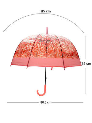 Little Surprise Box, Self Print Transparent Umbrella for Kids and Teens, 8yrs - 15yrs - LSB - UM - PNK - SELFPRNT
