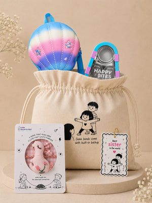 Little Surprise Box Shell Rakhi Gift Combo - Rakhi Combo