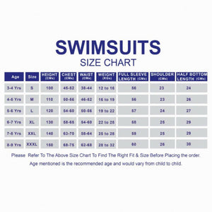 Little Surprise Box “She’s So Lucky” Printed Kids Swimwear Set with Cap (UPF 50+) - 3 - 4 Years Kids Swimwear