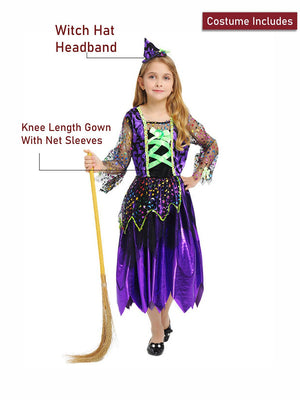 Little Surprise Box, Shimmer and Shine Witch, Kids Halloween Costume Fancy Dress Up - LSB - HWC - SHIMMRWITCH - 7 - 8Y