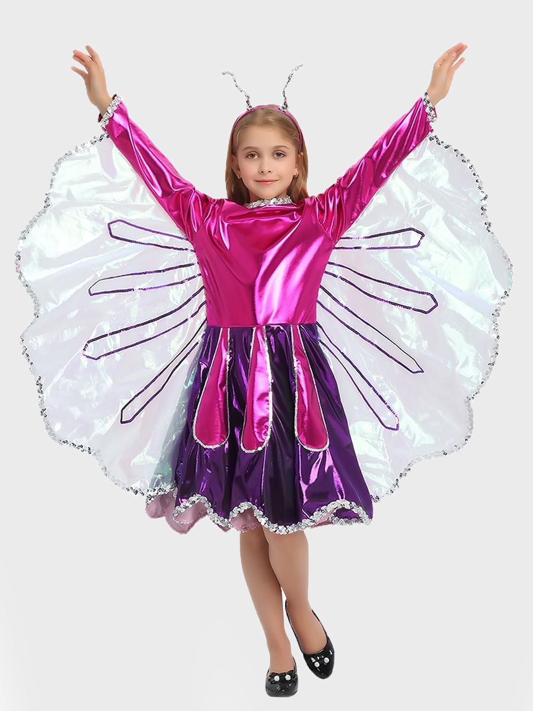 Little Surprise Box, Shimmery Butterfly, Halloween Costume Fancy Dress Up - LSB - HWC - BUTTRFLY - 7 - 8Y