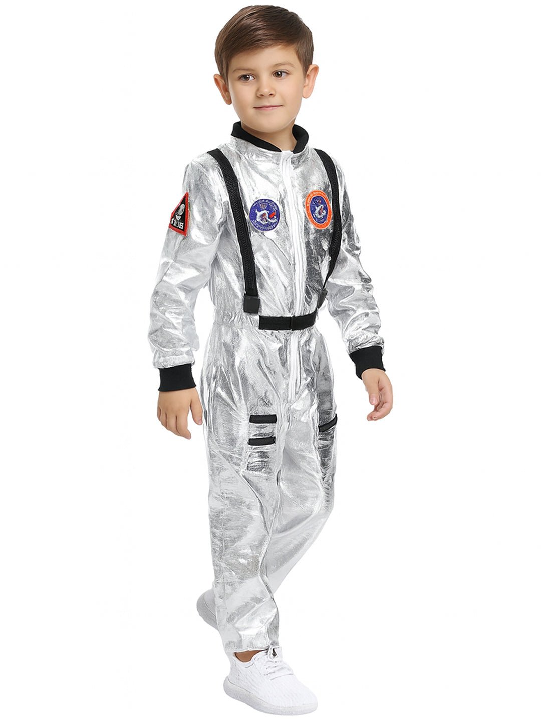 Little Surprise Box, Shiny Silver Astronaut, Halloween Costume Fancy Dress Up - LSB - HWC - SILVRASTRO - 4 - 6Y
