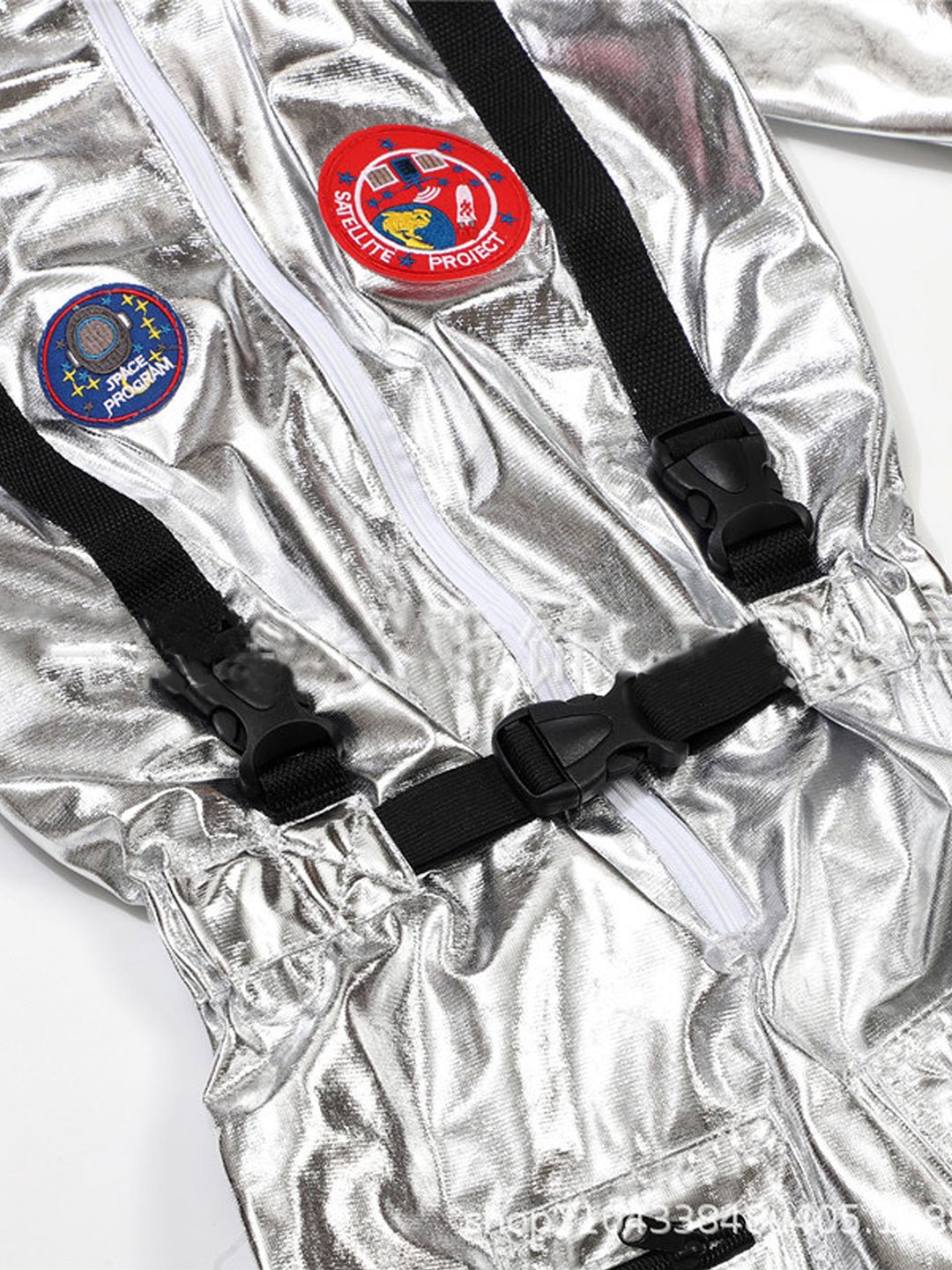 Little Surprise Box, Shiny Silver Astronaut, Halloween Costume Fancy Dress Up - LSB - HWC - SILVRASTRO - 4 - 6Y