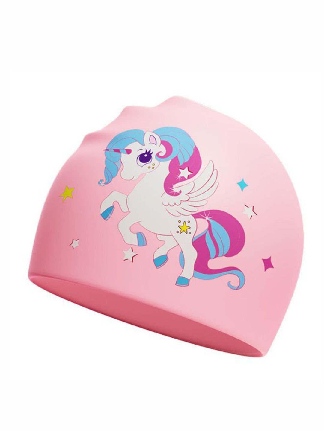 Little Surprise Box Silicone Kids Swim Cap - LSB - SWCAP - PNKUNICRN