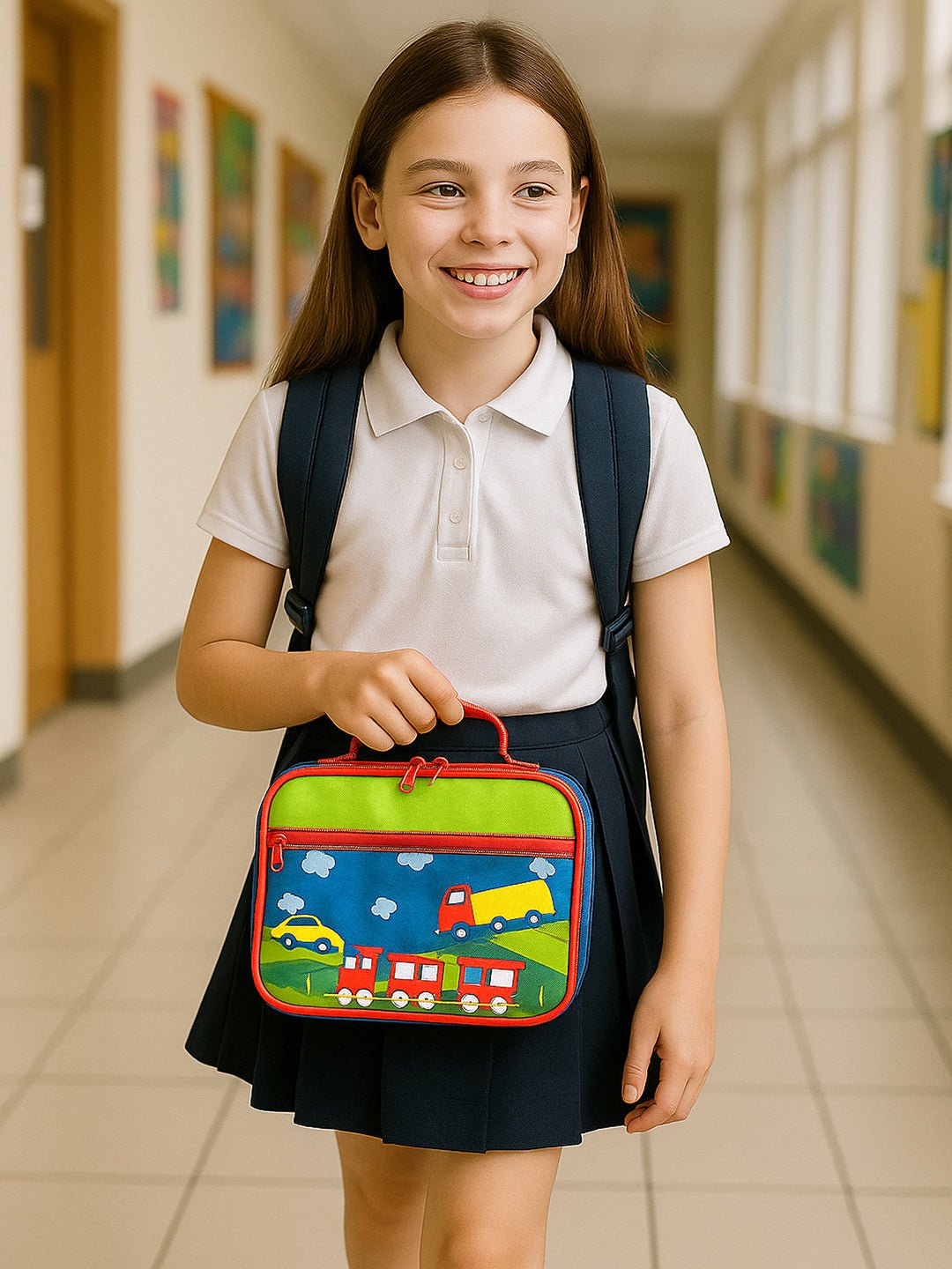 Little Surprise Box, Single Compartment Lunch Bag for Kids - LSB - LBAG - TRAIN - SNGLE