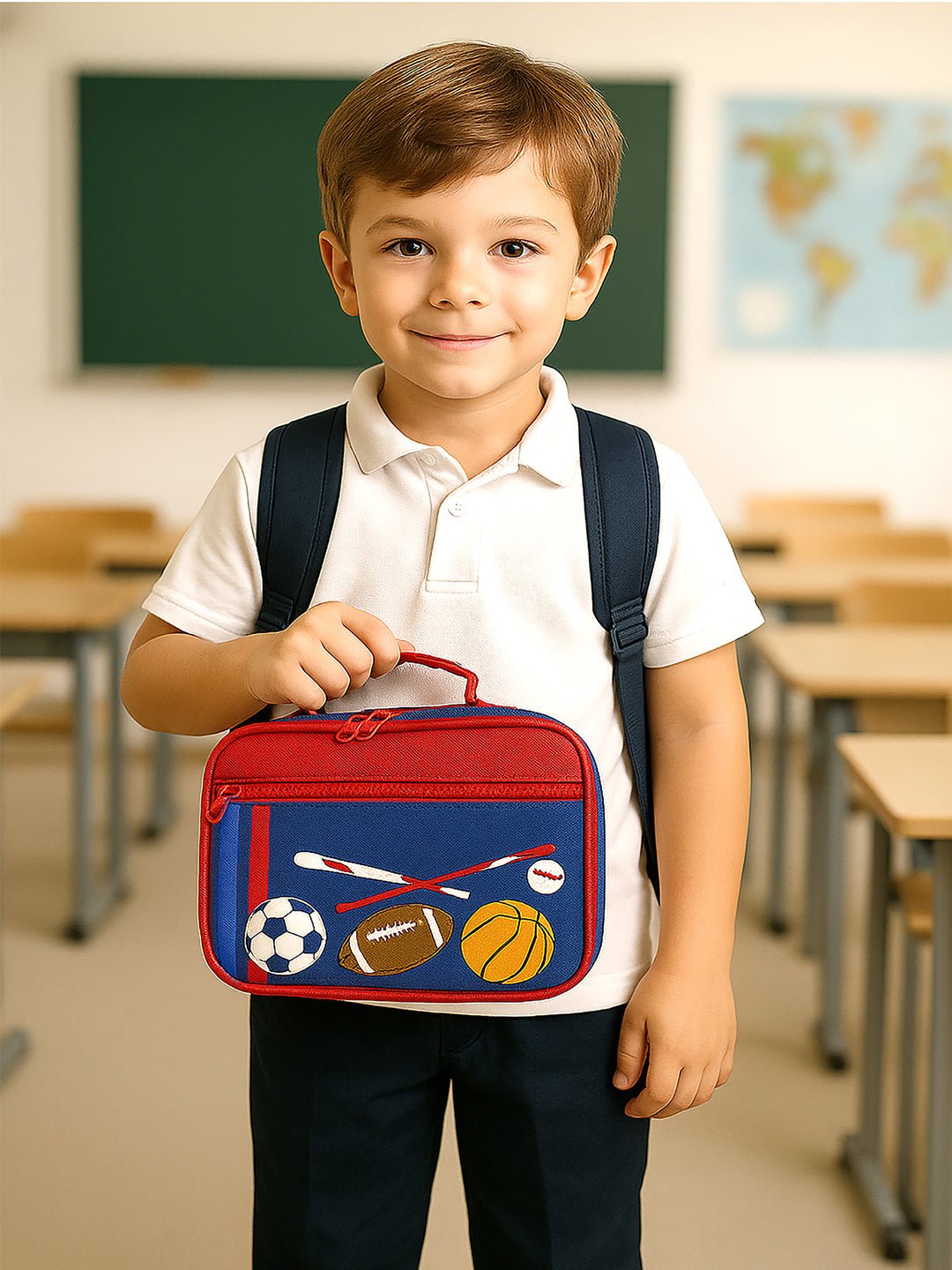 Little Surprise Box, Single Compartment Lunch Bag for Kids - LSB - LBAG - SPORTS - SNGLE