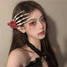 Little Surprise Box Skeleton hand Unique Hair Accessory for Halloween Party - LSB - HWHR - RDFLWRHND