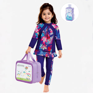 Little Surprise Box Skirted Swimwear Set - Stylish Comfort | The Mom Store - 5 - 6 Years Girls Swimwear