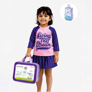 Little Surprise Box Skort Swimwear Set - Stylish Comfort | The Mom Store - 3 - 4 Years Girls Swimwear