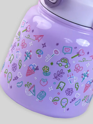 Little Surprise Box Small Belly Bottle, 700ml - LSB - WB - PUR - DOODL - BELY